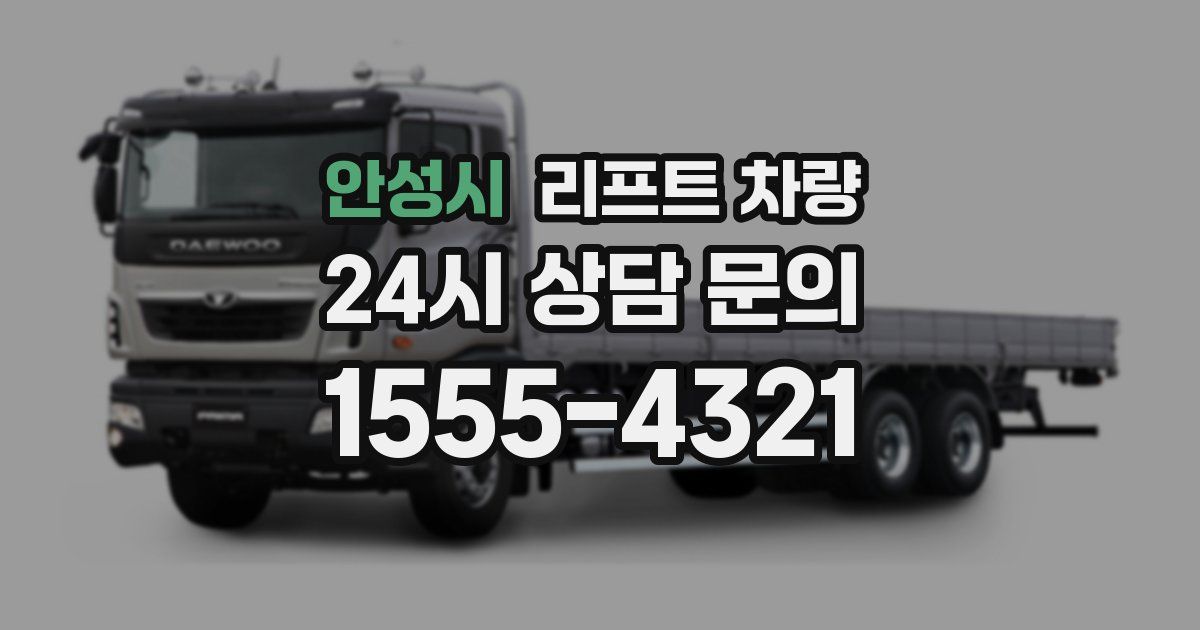 안성시 리프트 차량