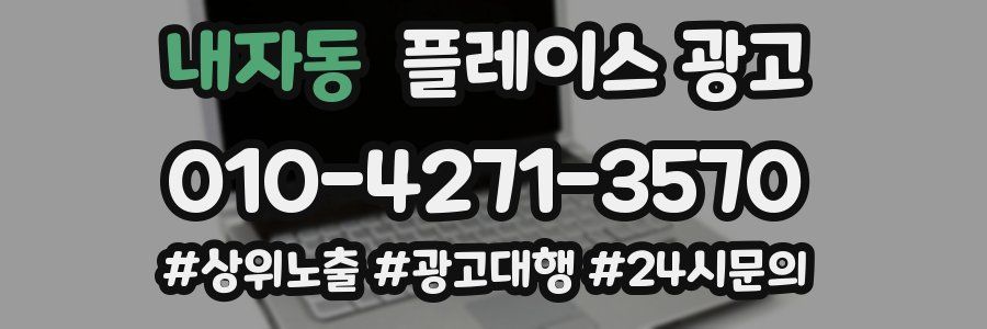 내자동 플레이스 광고