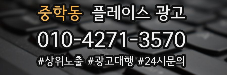 중학동 플레이스 광고