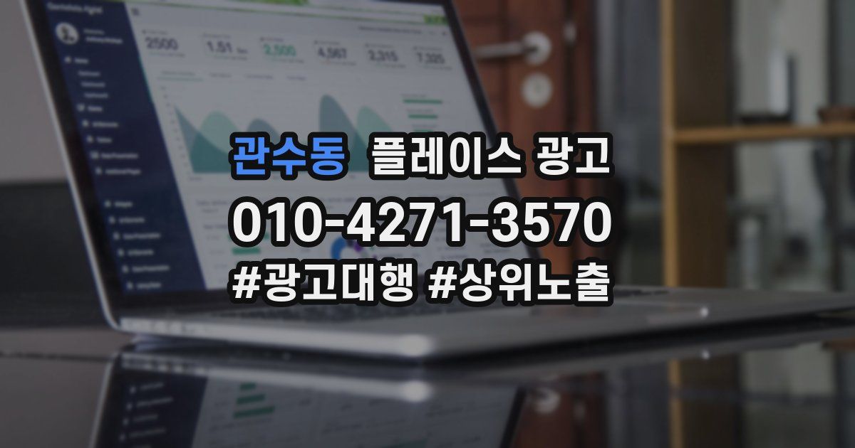 관수동 플레이스 광고