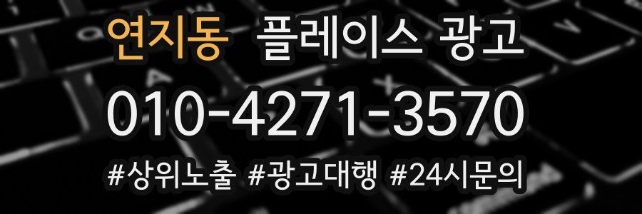 연지동 플레이스 광고
