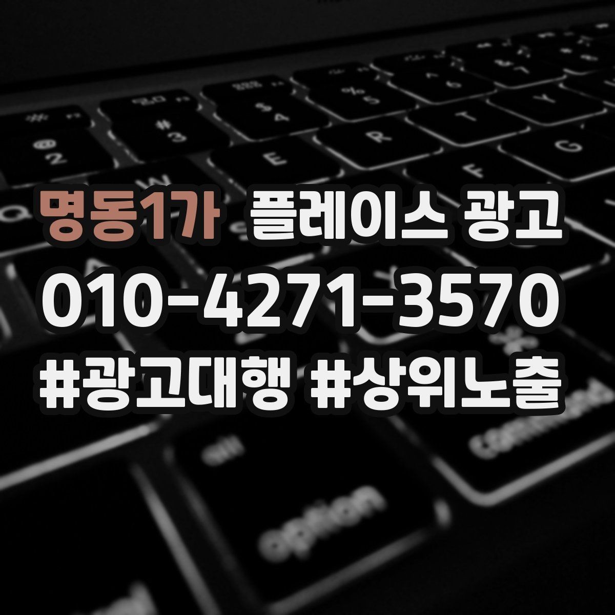 명동1가 플레이스 광고 가격 공개가 부담될 때 대안 구성