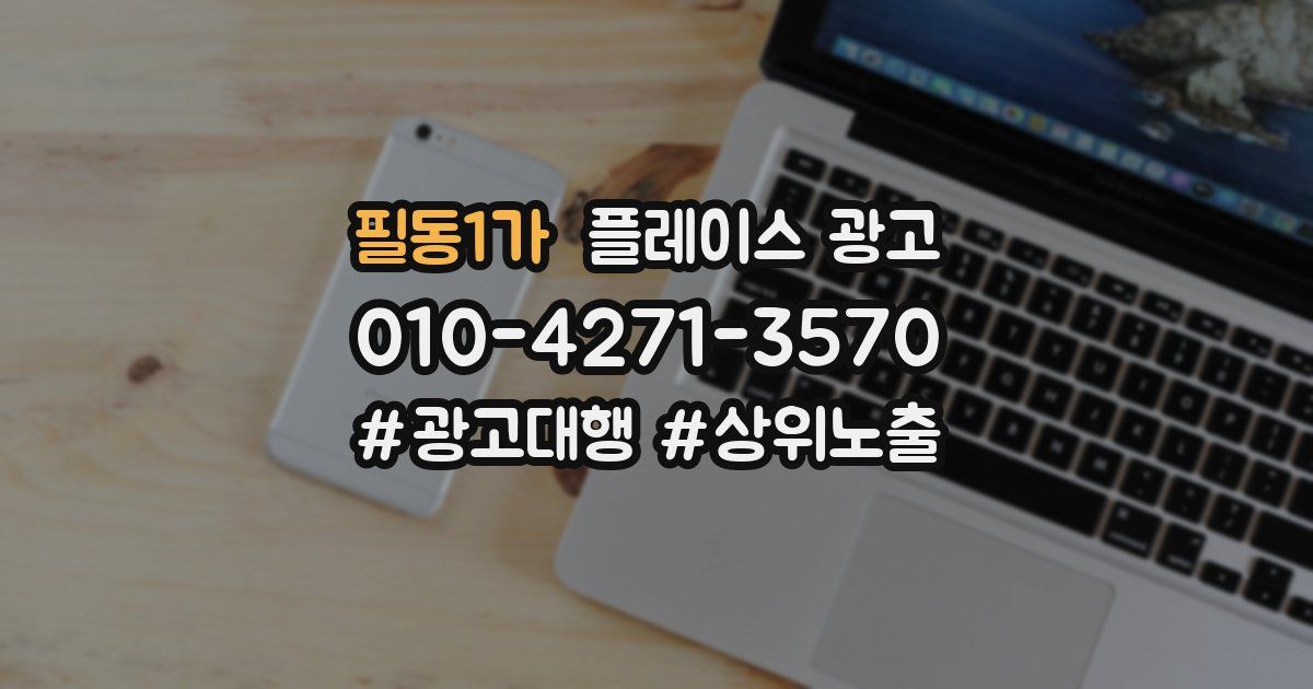 필동1가 플레이스 광고