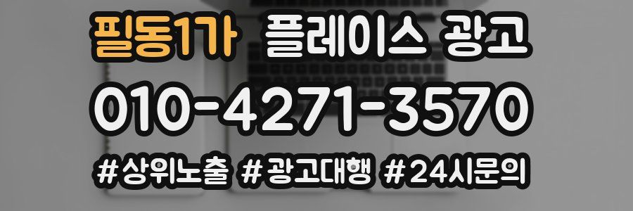 필동1가 플레이스 광고