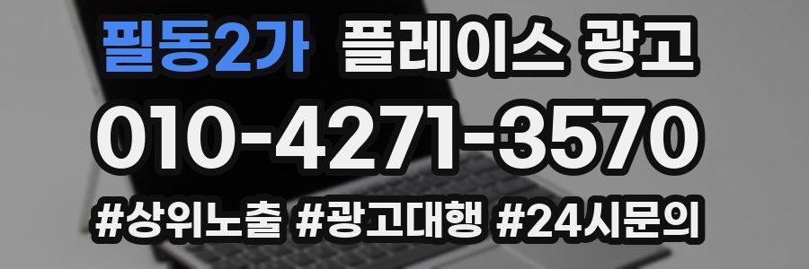 필동2가 플레이스 광고
