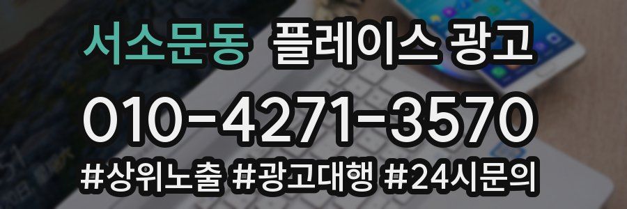 서소문동 플레이스 광고