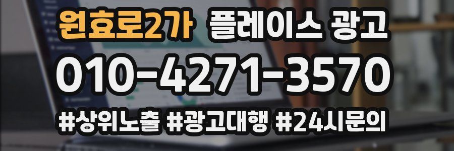 원효로2가 플레이스 광고