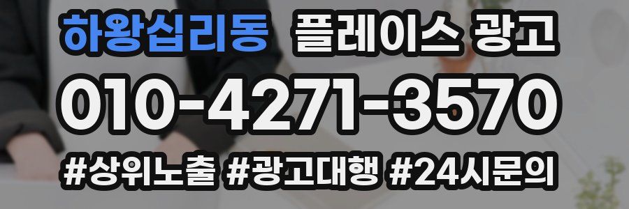 하왕십리동 플레이스 광고