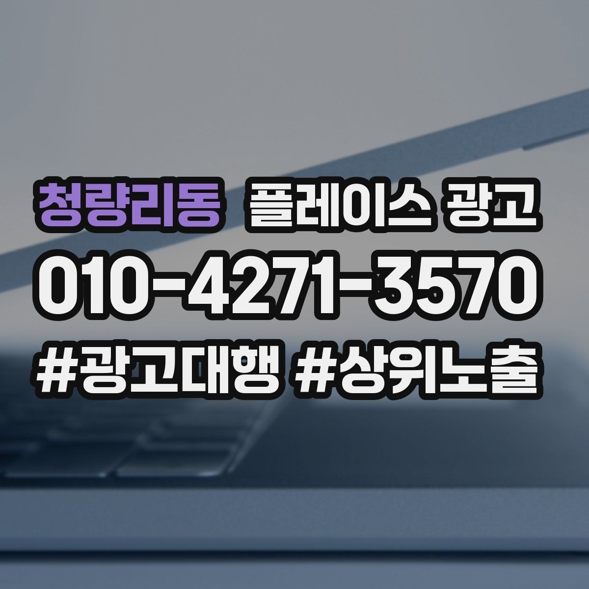 청량리동 플레이스 광고
