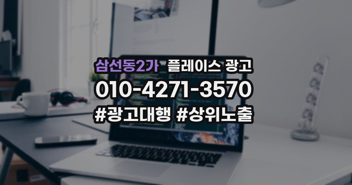 삼선동2가 플레이스 광고