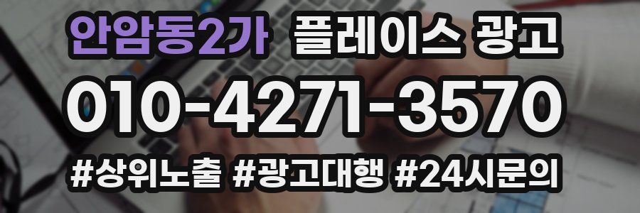 안암동2가 플레이스 광고