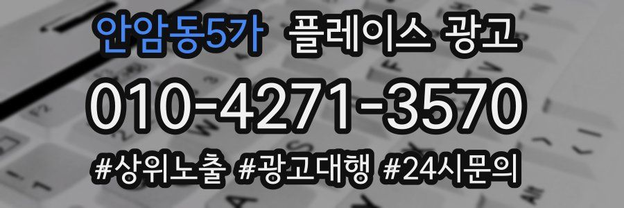 안암동5가 플레이스 광고