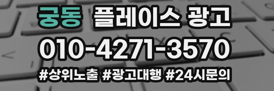 궁동 플레이스 광고