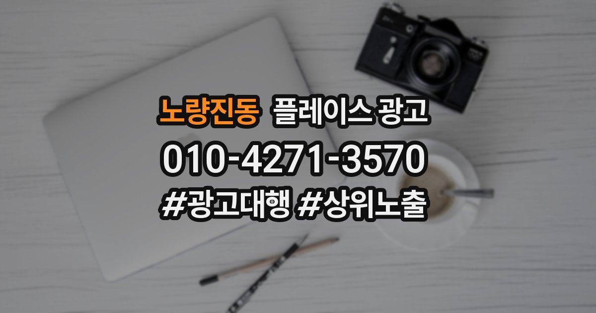 노량진동 플레이스 광고