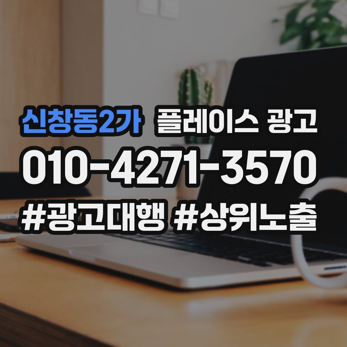 신창동2가 플레이스 광고