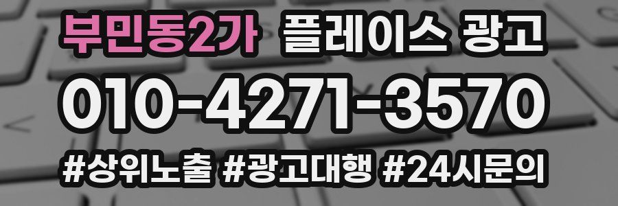 부민동2가 플레이스 광고