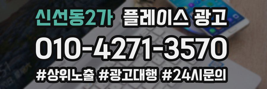 신선동2가 플레이스 광고