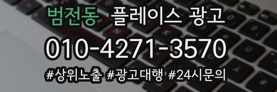 범전동 플레이스 광고