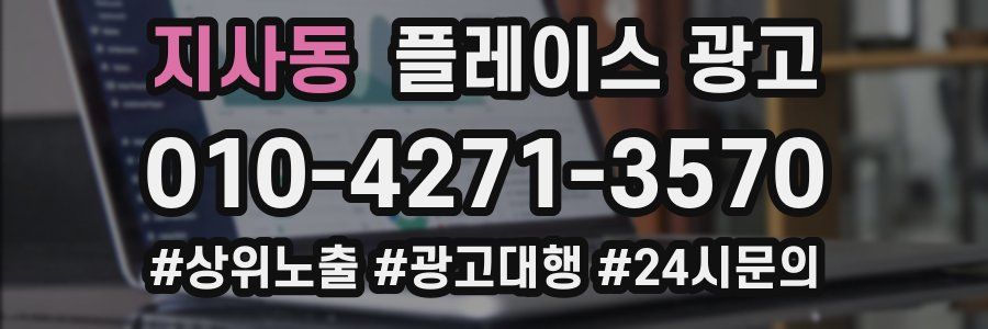 지사동 플레이스 광고