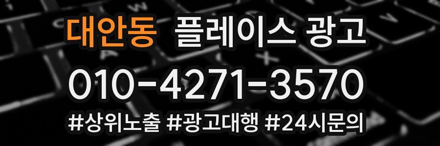 대안동 플레이스 광고