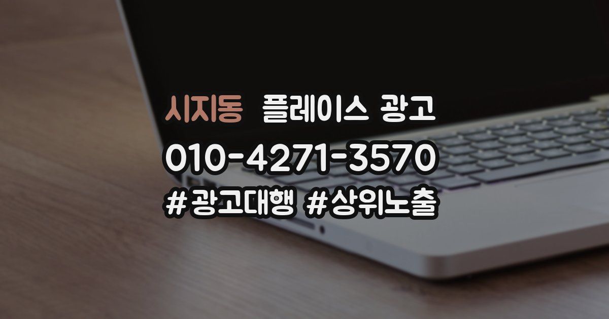시지동 플레이스 광고