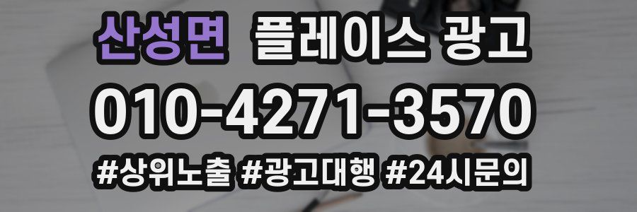산성면 플레이스 광고