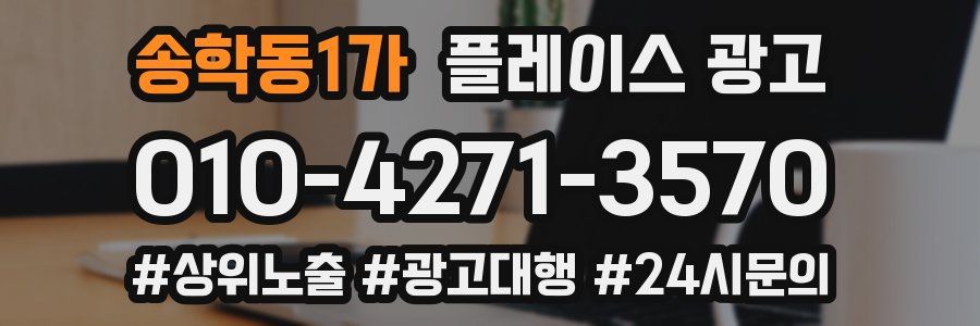 송학동1가 플레이스 광고