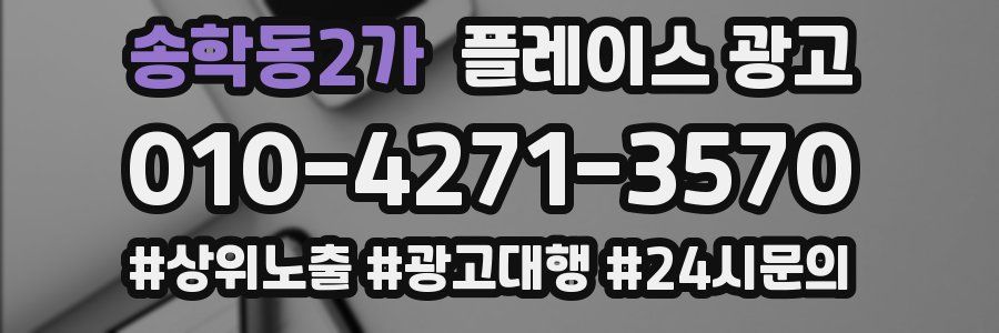송학동2가 플레이스 광고