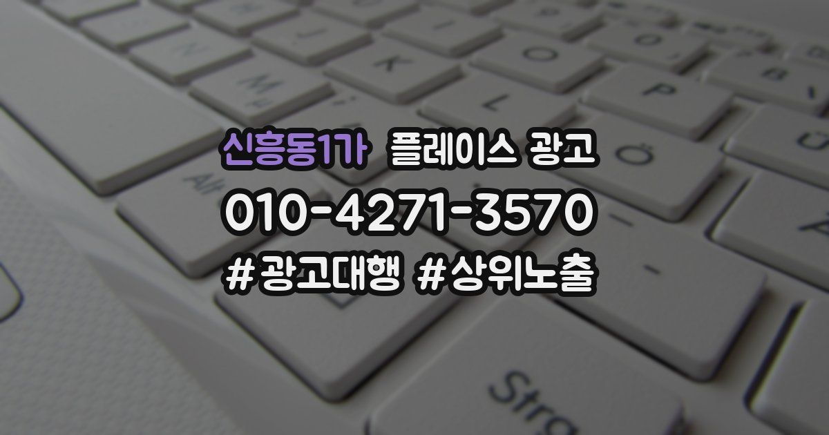 신흥동1가 플레이스 광고