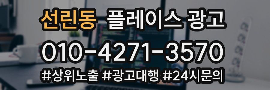 선린동 플레이스 광고