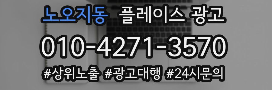 노오지동 플레이스 광고