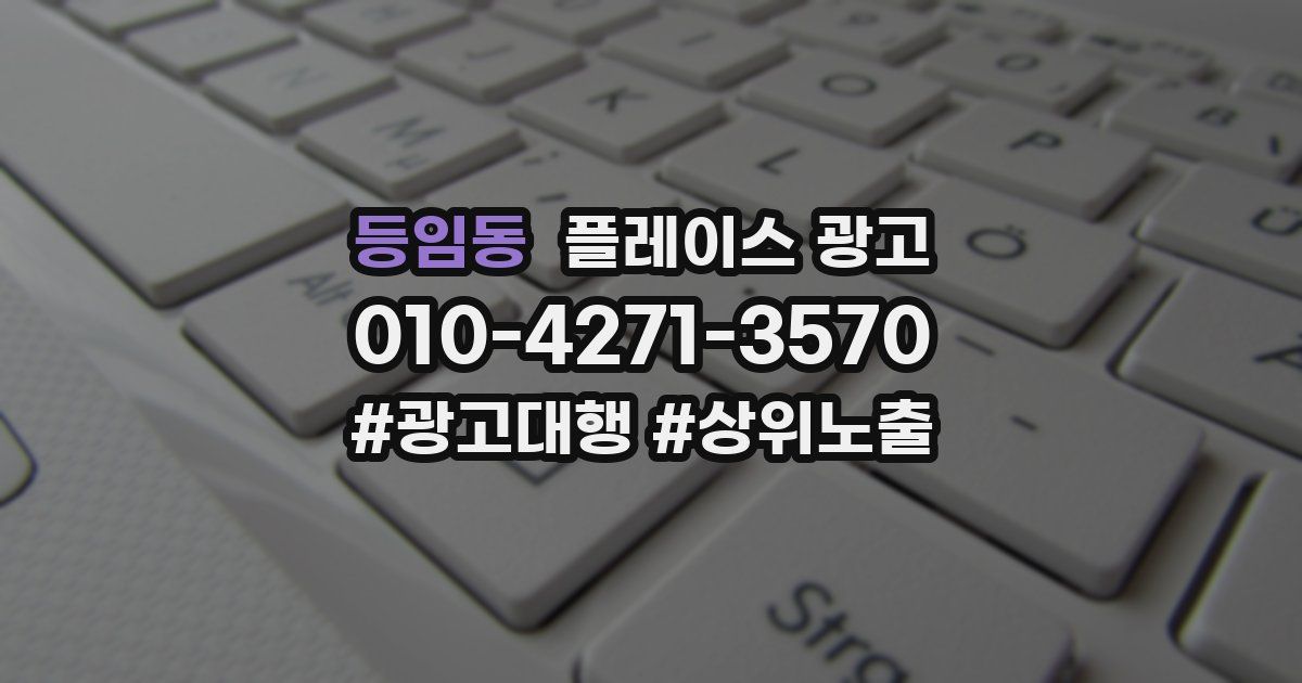 등임동 플레이스 광고