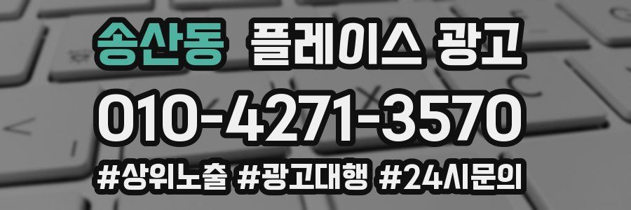 송산동 플레이스 광고