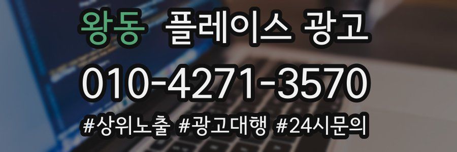 왕동 플레이스 광고