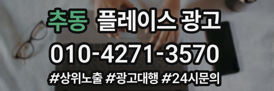 추동 플레이스 광고