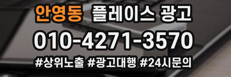 안영동 플레이스 광고