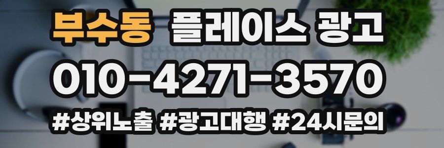 부수동 플레이스 광고