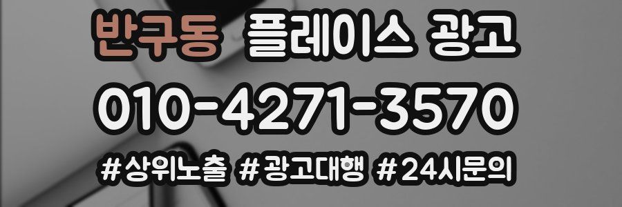 반구동 플레이스 광고