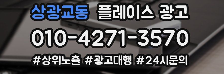 상광교동 플레이스 광고