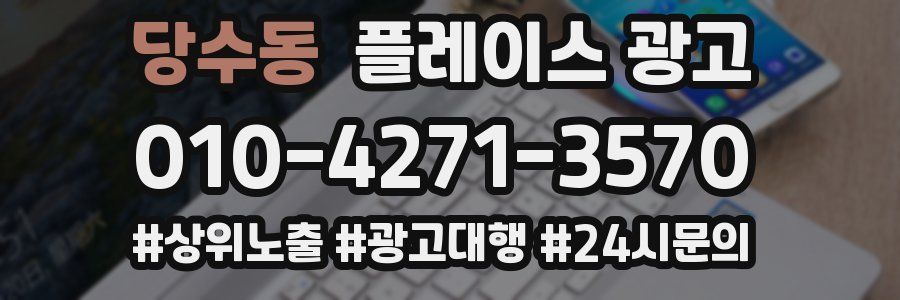 당수동 플레이스 광고