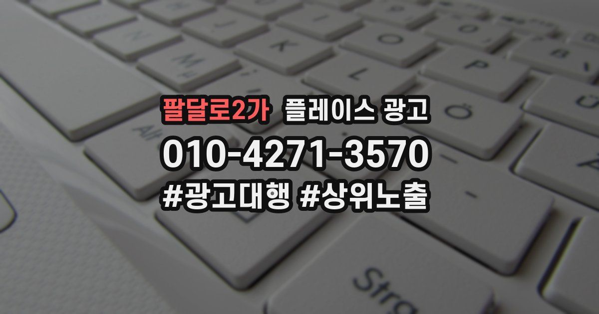 팔달로2가 플레이스 광고