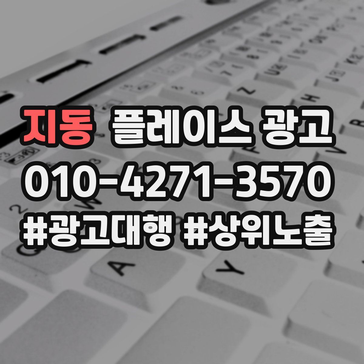 지동 플레이스 광고
