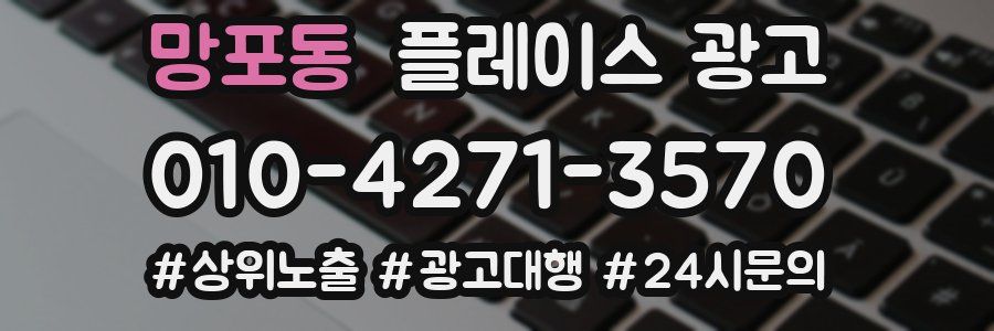 망포동 플레이스 광고