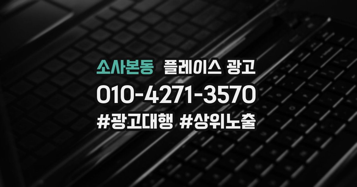 소사본동 플레이스 광고