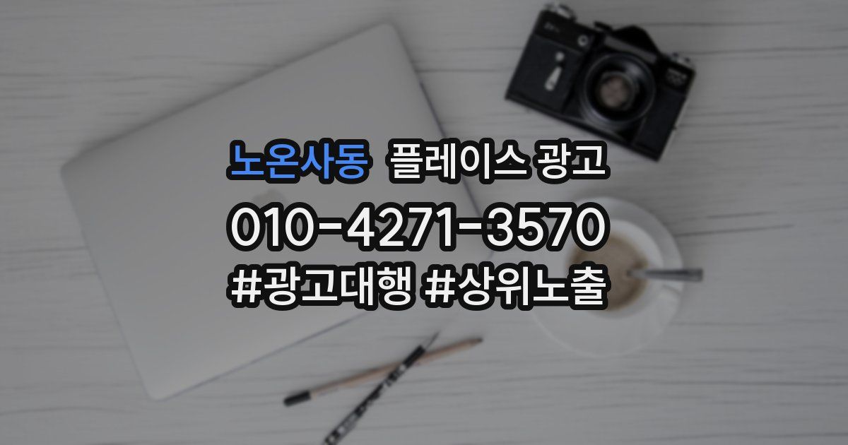 노온사동 플레이스 광고