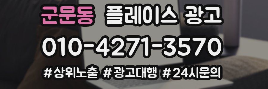 군문동 플레이스 광고