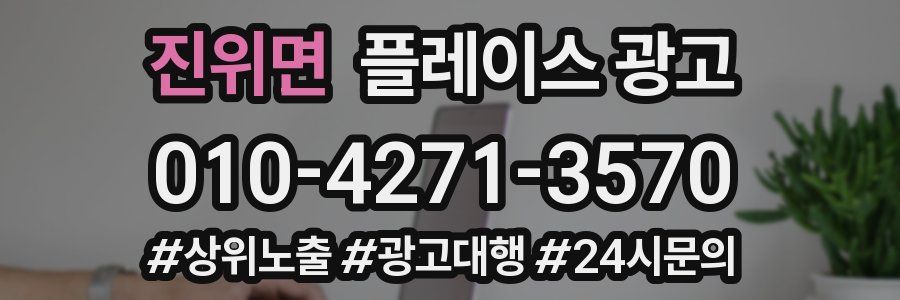 진위면 플레이스 광고