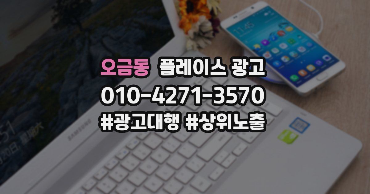 오금동 플레이스 광고