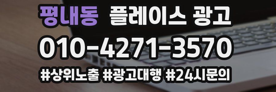 평내동 플레이스 광고