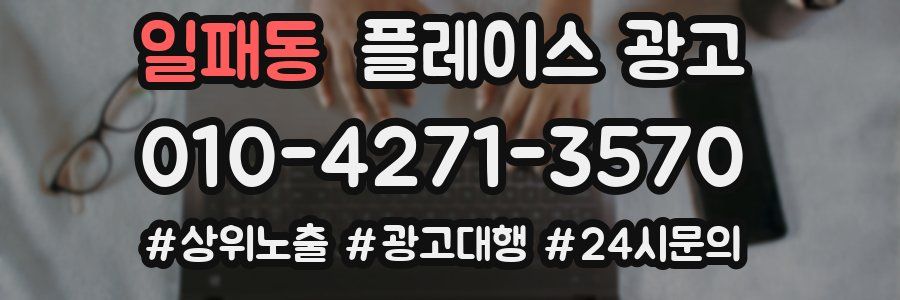 일패동 플레이스 광고